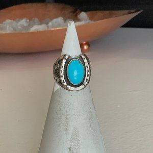 Horseshoe Turquoise Ring